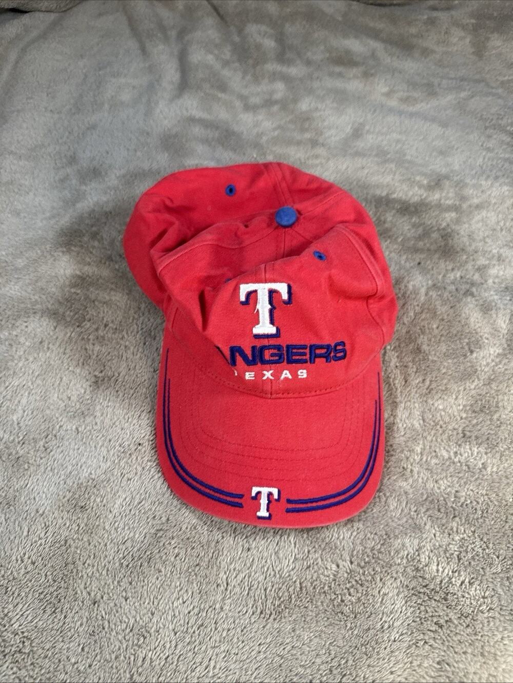 Texas‎ Rangers MLB Twins Strapback Pre Owned Red-White-Blue Cotton Vintage New
